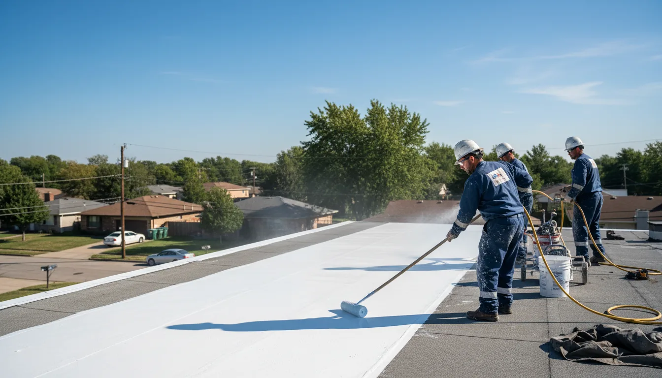 Commercial roof coating in Pikesville, MD near me